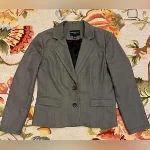 Banana Republic Women's 12P Grey Blazer Office